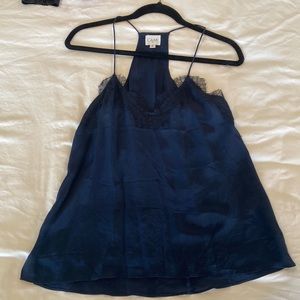 Blue cami nyc lace cami top.